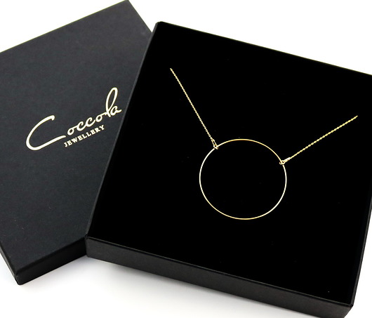 Naszyjnik duże koło - srebro 925 pozłacane Coccola JEWELLERY