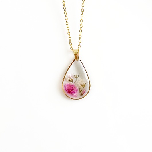 naszyjniki - inne Naszyjnik z kwiatami, prezent dla kobiet