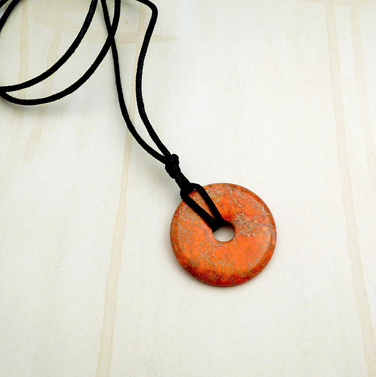 wisiory Naszyjnik Donuts Jaspis Impresja