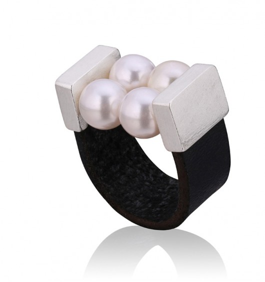 Small Cocktail Pearl Ring  Joccos Design