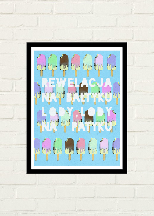 Lody Na Patyku Plakat 30x40 GAU Home