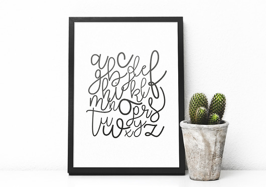 plakaty Alfabet - plakat A4/A3/A2