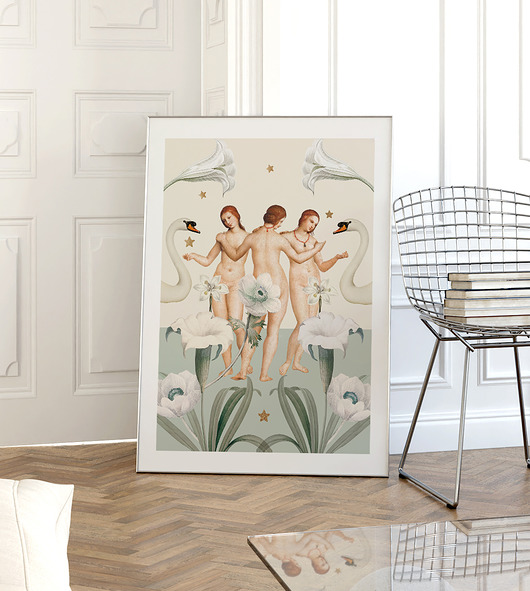 plakaty Plakat Łabędzie 50x70 cm