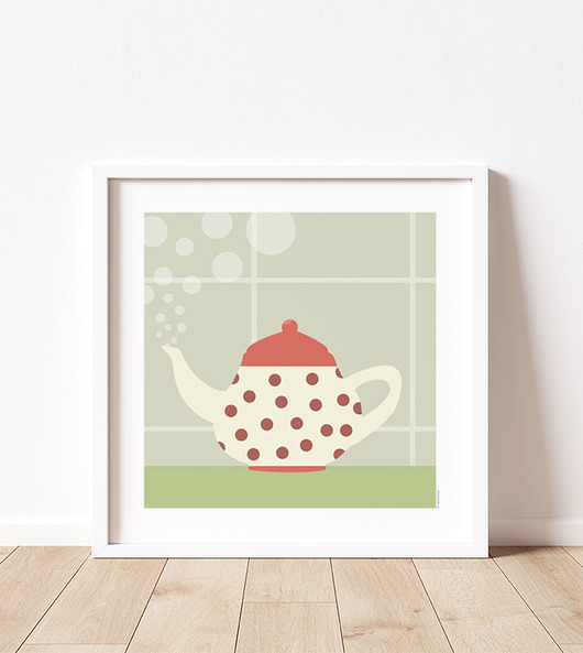 plakaty Plakat do kuchni, czajniczek
