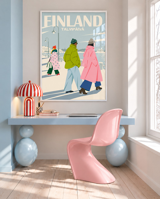 plakaty Plakat Finlandia zimowy dzień