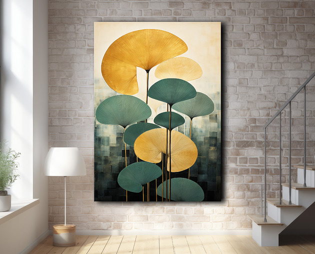 plakaty Tropikalne liście - Plakat - Loft, Minimalizm