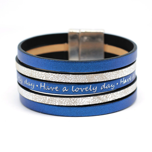 Bransoletka Joy Lovely day granatowo-srebrna Kociokwik Jewelry