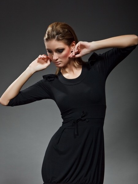 36(S) Sukienka romantyczna CZARNA  YULIYA BABICH