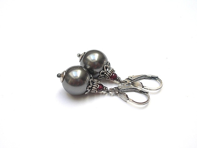 Kolczyki Swarovski Perły steel vol. 3  Katia i krokodyl