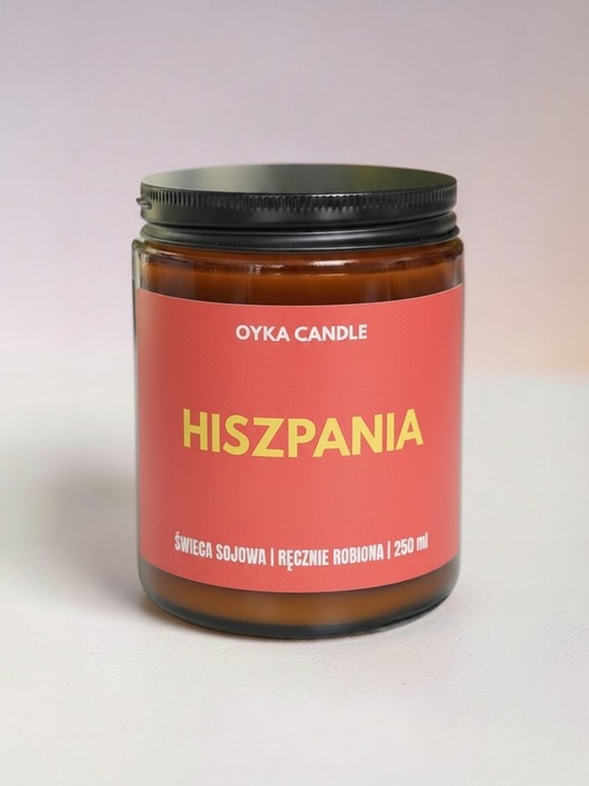 świeczniki i świece Świeca kibica Hiszpania250 ML