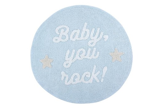 dywany Dywan Bawełniany Baby, you rock Ø120cm Mr Wonderful & Lorena Canals