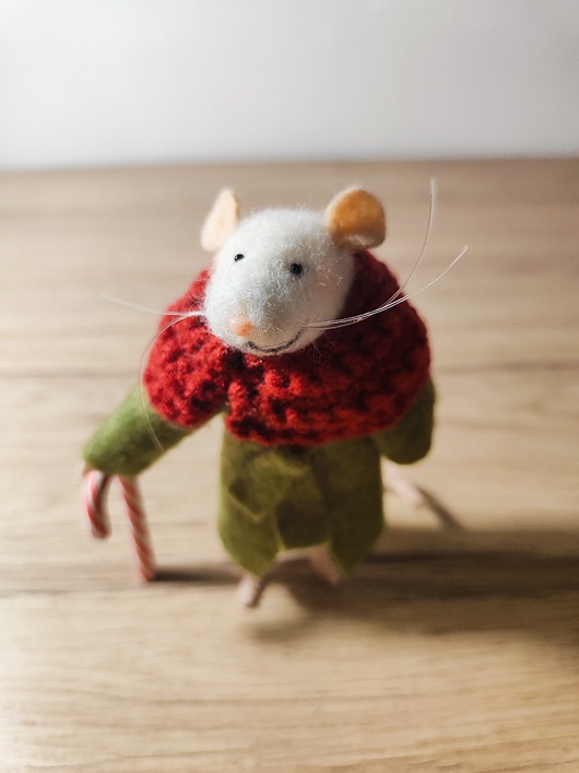 akcesoria różne Myszka Fiszka -Myszka wełna filc