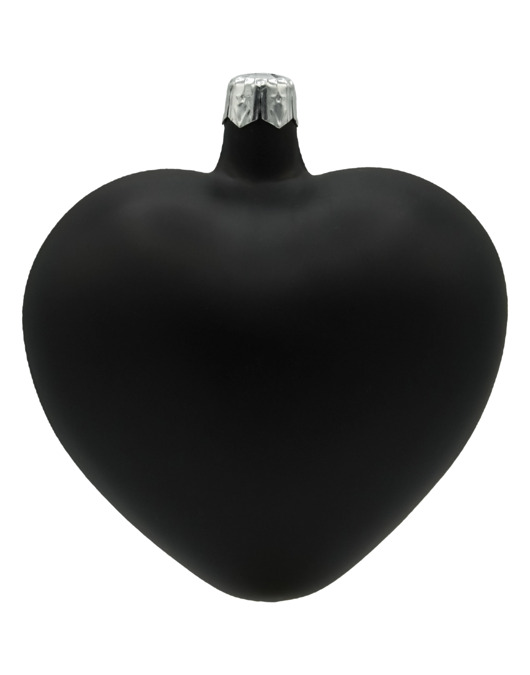 ozdoby choinkowe Bombka choinkowa: Serce matowe: czarne