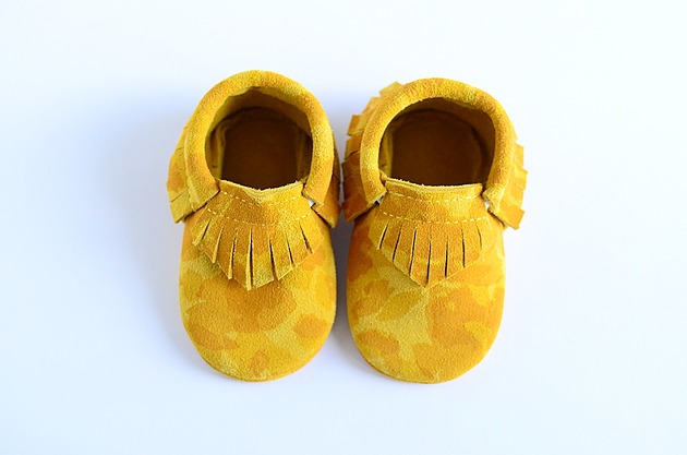 buty dziecięce Mokasyny (Bursztynowy Zamsz)
