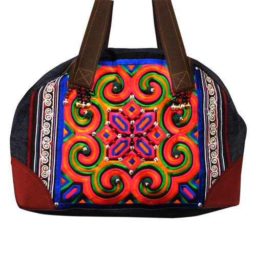 COLORFUL LIFE haftowana torba etniczna  Bright Boho old