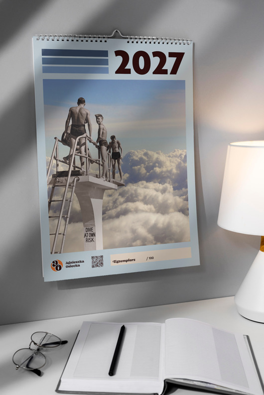 grafiki i ilustracje Kalendarz 2027 z 13 kolażami