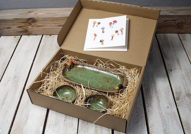 Gift Box - ceramika/grzybki Studio Mini Forma