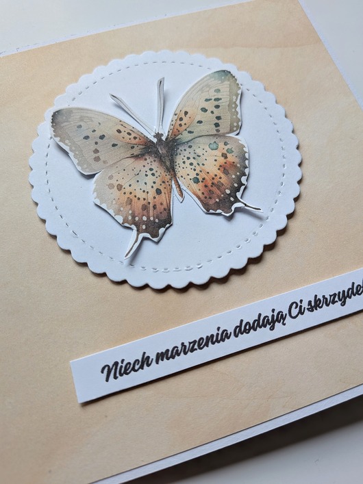 kartki scrapbooking Kartka Pop-Up z Motylami