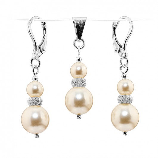 Komplet srebro + kryształy Swarovski Moonlight Avenue
