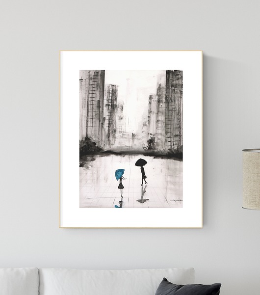 obrazy grafika 30X40 cm wykonana ręcznie