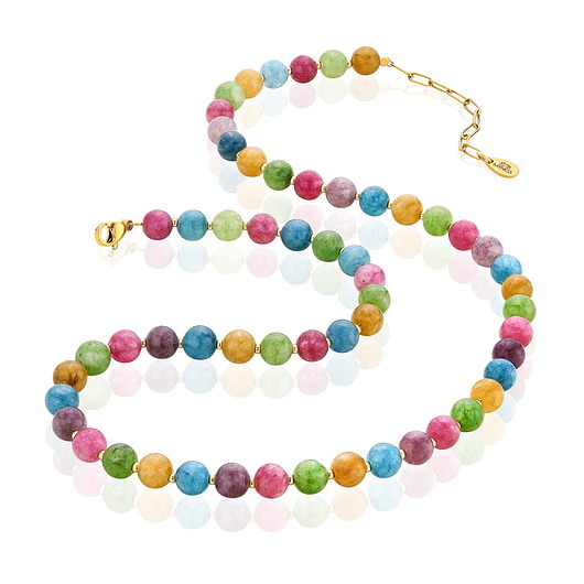 korale Naszyjnik z kamieni naturalnych - jadeit