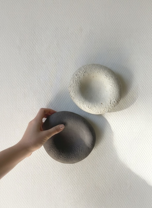 Ozdoby na ścianę Organiczne misy ceramiczne, Ręcznie robione misy w stylu wabi-sabi