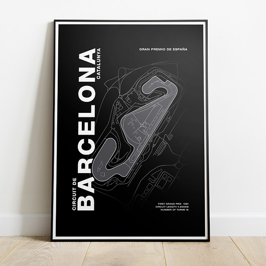 Plakat Tory wyścigowe - Barcelona Peszkowski Graphic