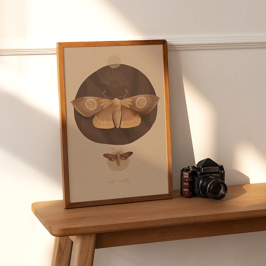 plakaty Ilustracja NIGHT BUTTERFLY