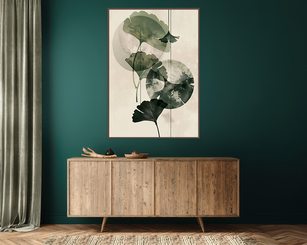 plakaty Miłorząb - Plakat, druk - Chiński Orient, Harmonia Zen, Roślinny #34