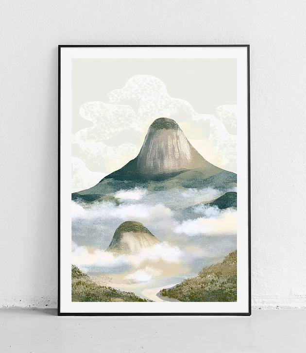 plakaty Plakat - Cisza Górskiej Mgły