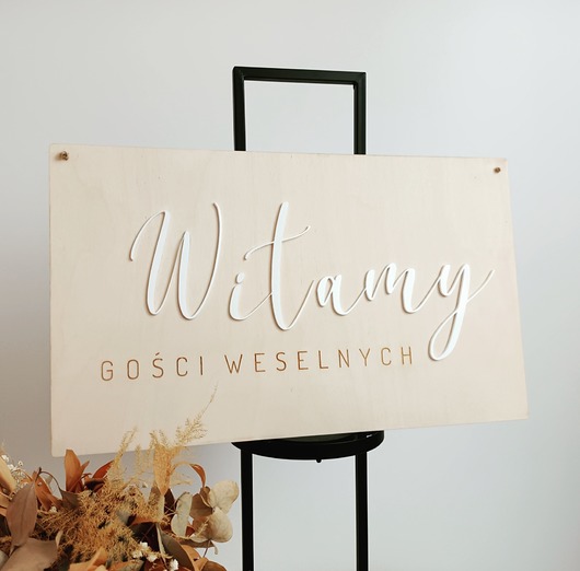 dodatki ślubne Witamy gości weselnych