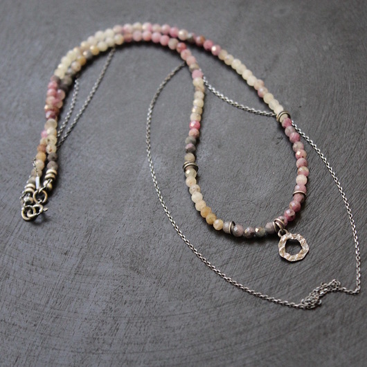 srebrne naszyjniki Naszyjnica z rubinami