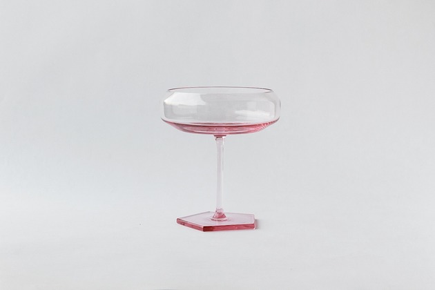 szklanki i kieliszki Szampanówka Penta - różowa