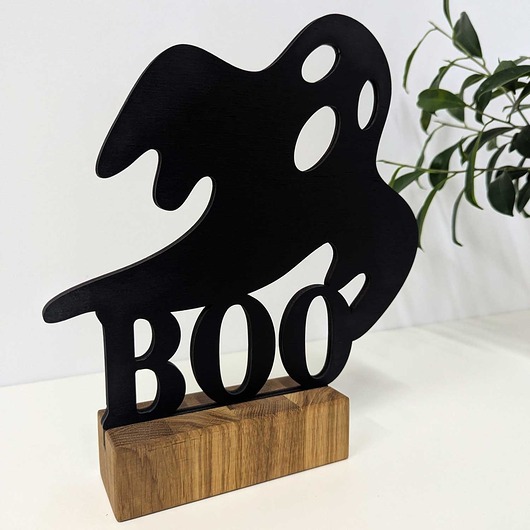 figurki i rzeźby Halloween BOO stojąca dekoracja
