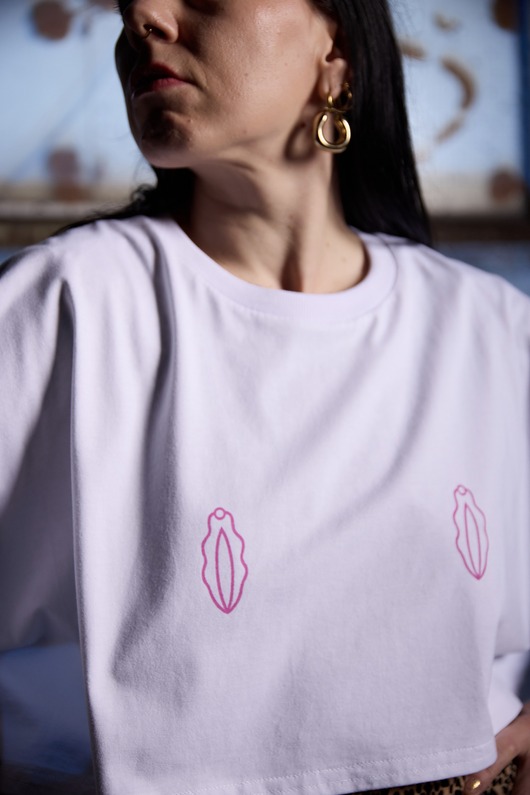 t-shirt damskie PUSSY crop top