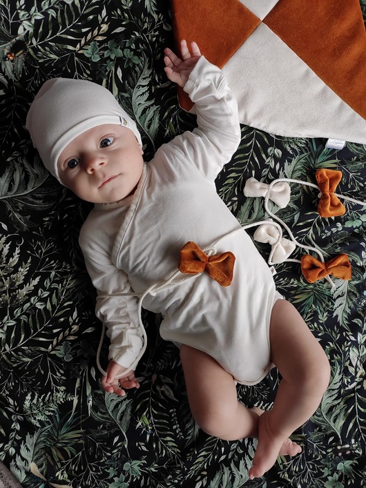 Body kimono bambusowe śmietanka DR NanafOrganic
