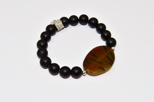 bransoletki z kamieni naturalnych Bransoletka Kamień naturalny Lawa Agat