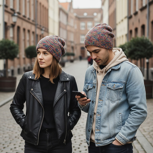 czapki damskie Kolorowa czapka całoroczna przejściowa cienka all season unisex