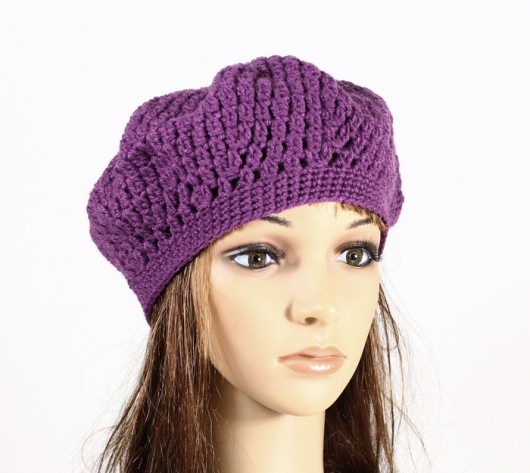 beret wrzosowy RękaProduction