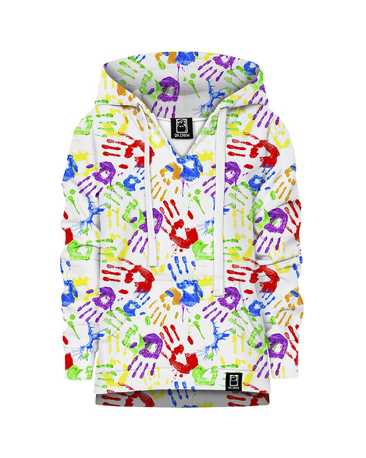 bluzy dla dziewczynki Bluza Colorful Hands