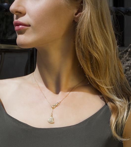 NASZYJNIK SREBRO 925 Z SERDUSZKIEM kryształ SWAROVSKI® Coccola JEWELLERY