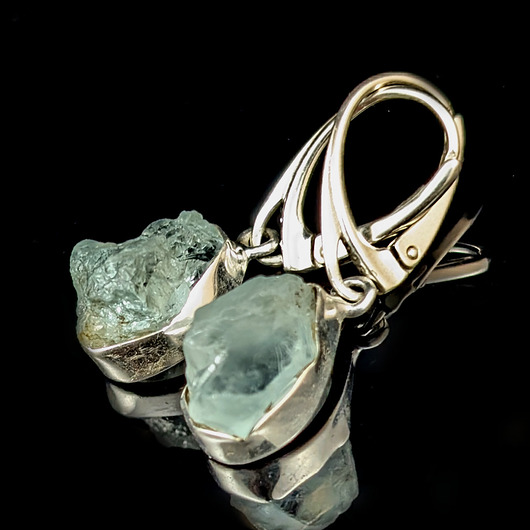 kolczyki srebrne Kolczyki srebrne Amazing aqua earring