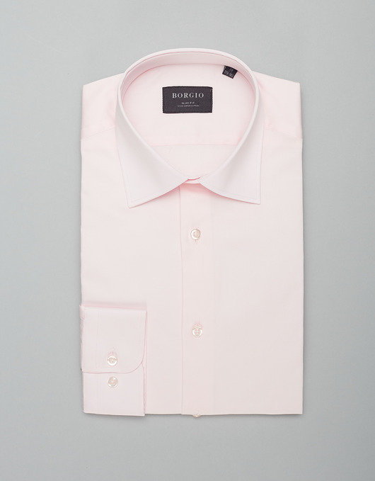 koszule męskie Koszula męska simeria 00425 róż slim fit