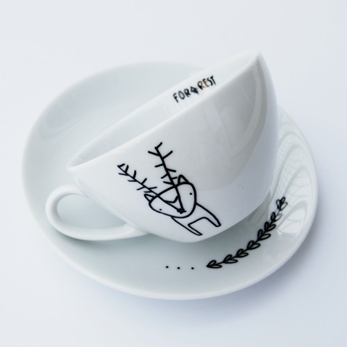 filiżanka cappuccino jelonek FOR REST