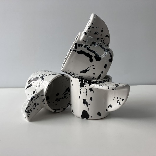 kubki Kubek #06 /white and black, 100ml/ z serii Architecture