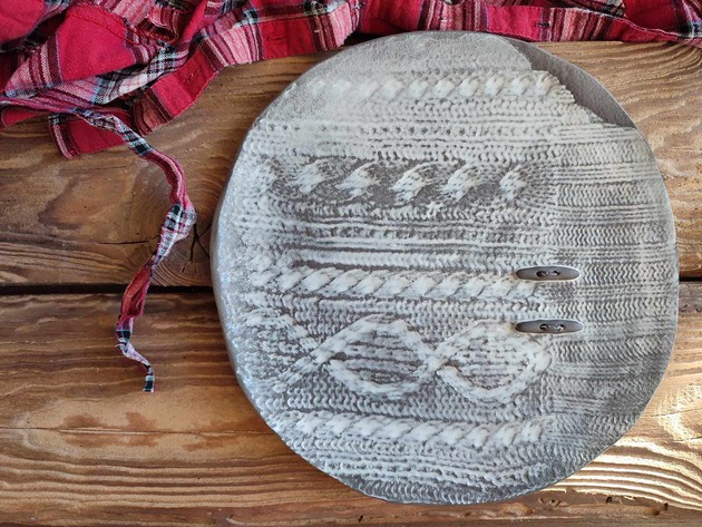 patery i talerze Ręcznie wykonany talerz ceramiczny 32 cm