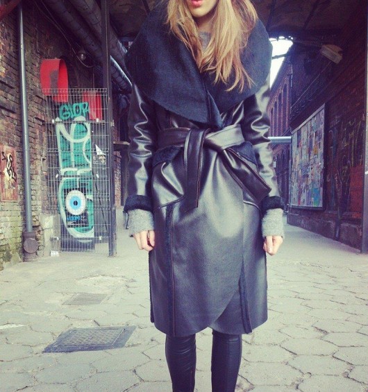 Black coat LC LUCJA