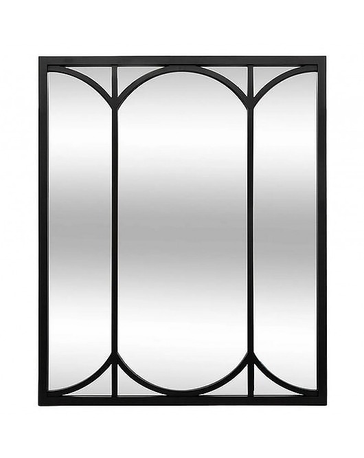 lustra stojące i wiszące Lustro Okno Lustro Dekoracyjne Black 90 cm