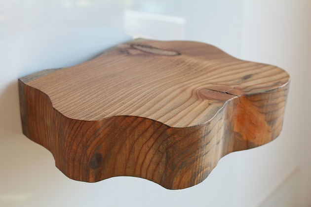 półki Półka ścienna z niewidocznym mocowaniem - wzór numer 1/przecierany brąz