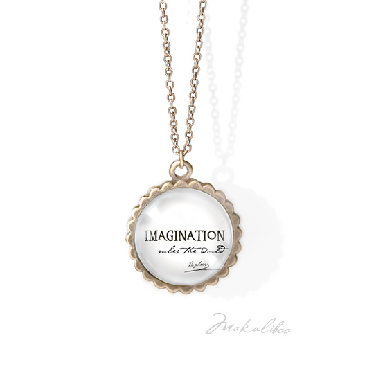 wisiory IMAGINATION RULES THE WORLD- naszyjnik